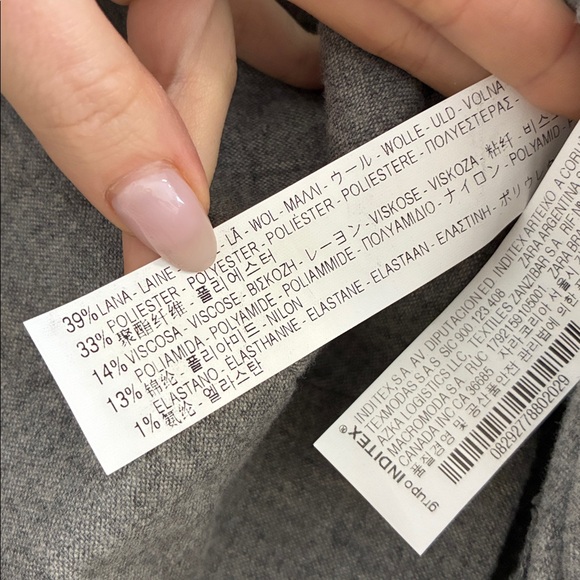 ZARA WOOL BLEND RUCHE SIDE TOP - Picture 3 of 4